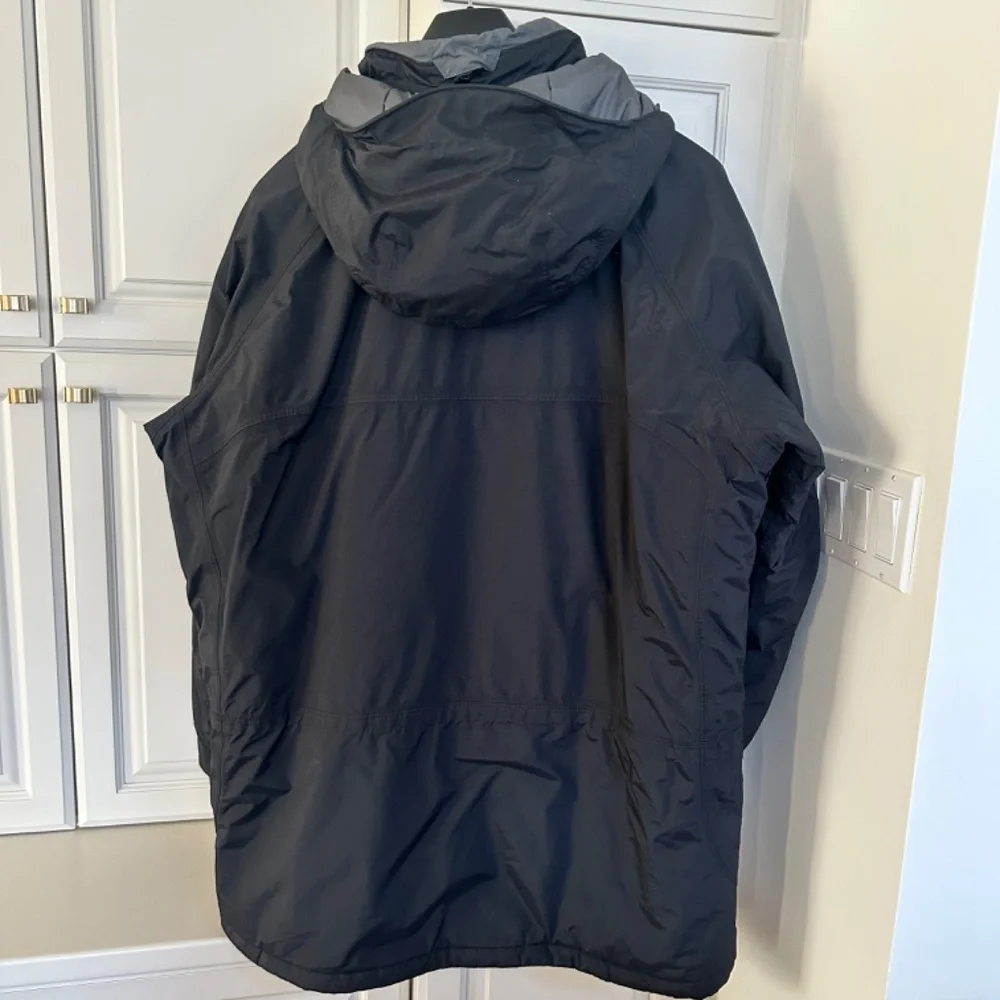 Mens Columbia Titanium Ski Jacket 2XT BLACK Omnitech Detachable Hood - Picture 2 of 10